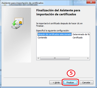 Añadir certificados confianza a Internet Explorer